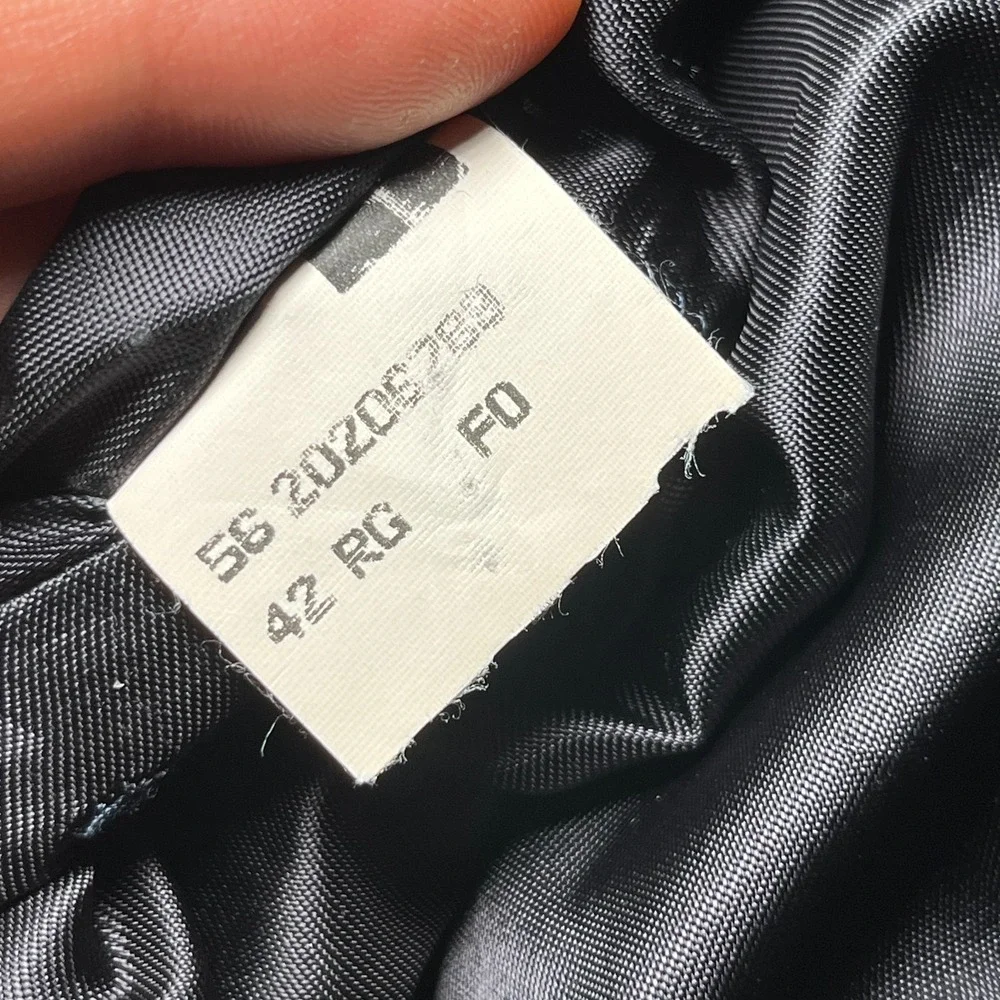 VTG Brooks Brothers Wool Blazer Men's 42R Black 2 Button Gold Made in USA